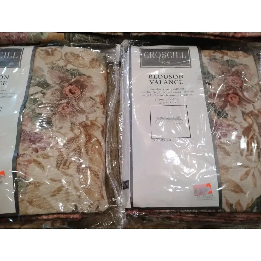 4 Vintage Croscill Home Blouson Valances 88